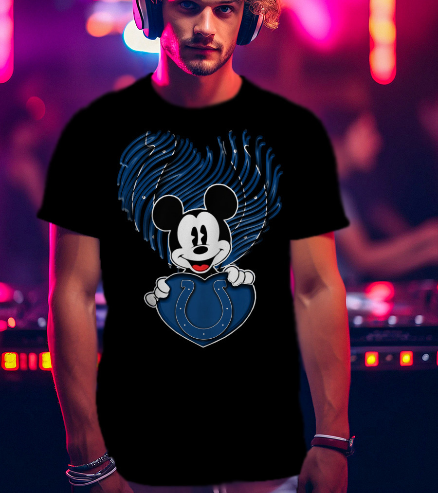 Mick Heart Indianapolis Colts Blue T-Shirt