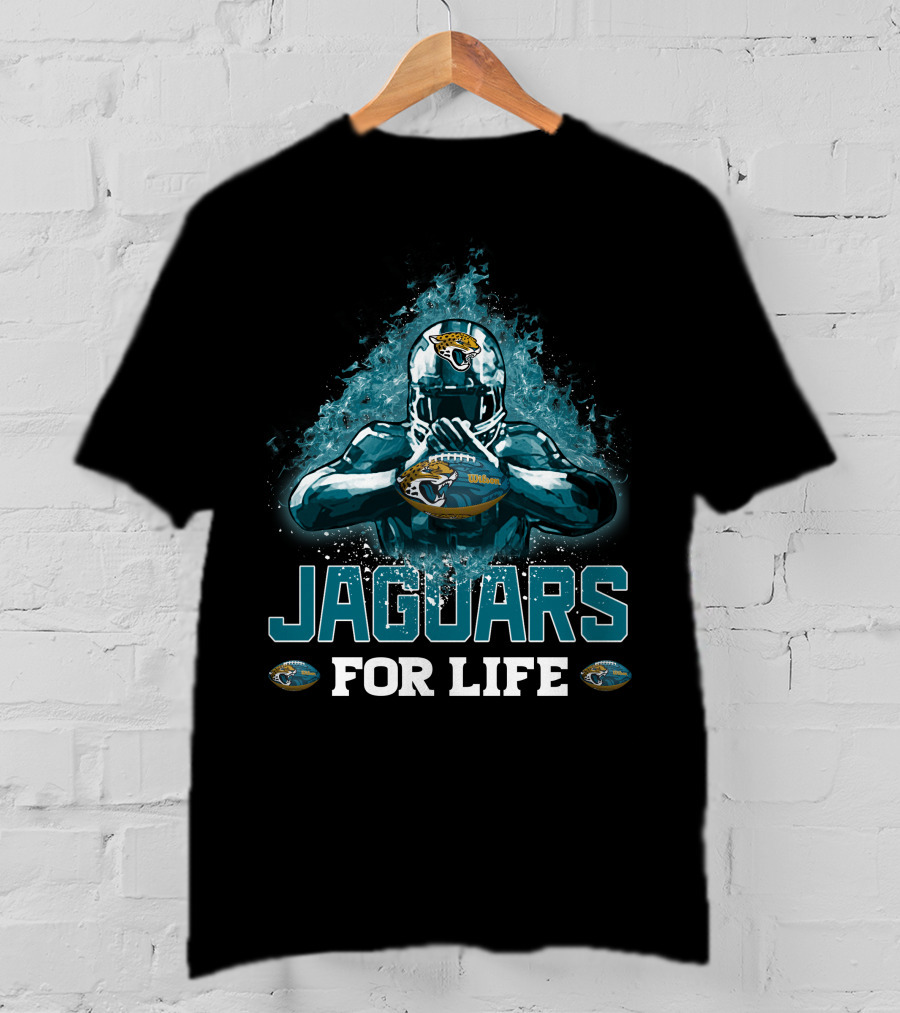 Jaguars For Life Jacksonville Jaguars Football Helmet T-Shirt