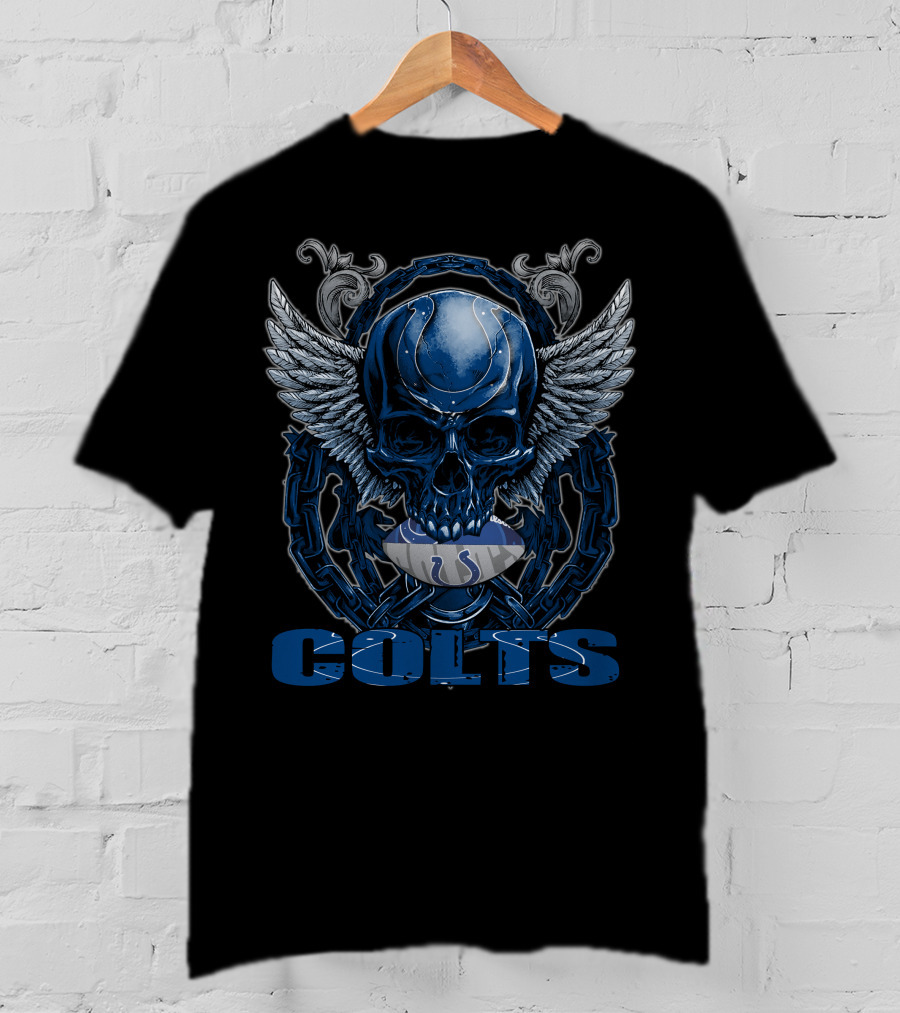 Colts Winged Skull Football Indianapolis T-Shirt