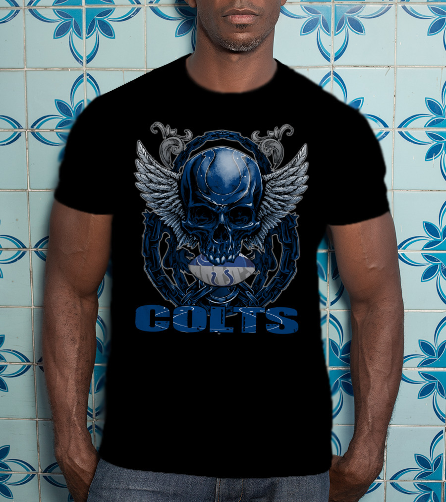Colts Winged Skull Football Indianapolis T-Shirt