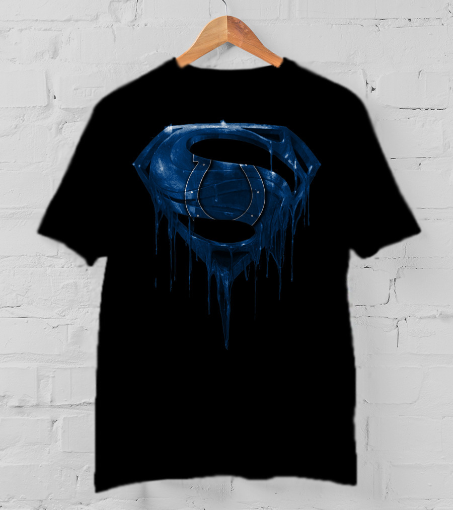 Indianapolis Colts Superman Dripping T-Shirt