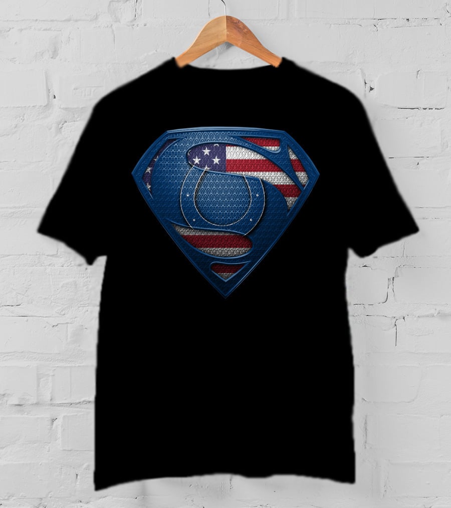 Indianapolis Colts American Flag Shield T-Shirt
