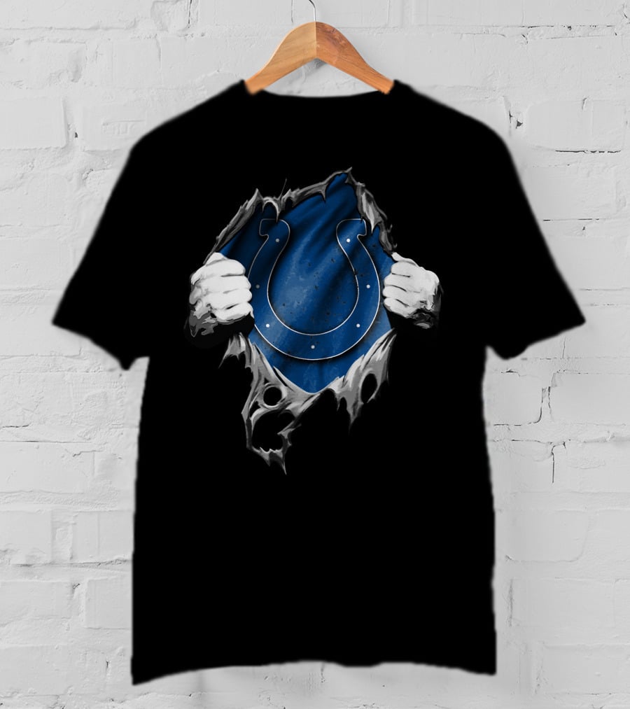 Ripped Indianapolis Colts Peeling T-Shirt
