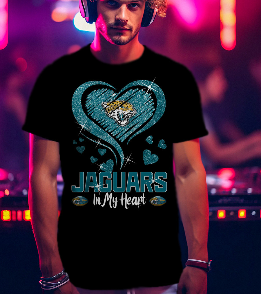 Jaguars In My Heart Jacksonville T-Shirt