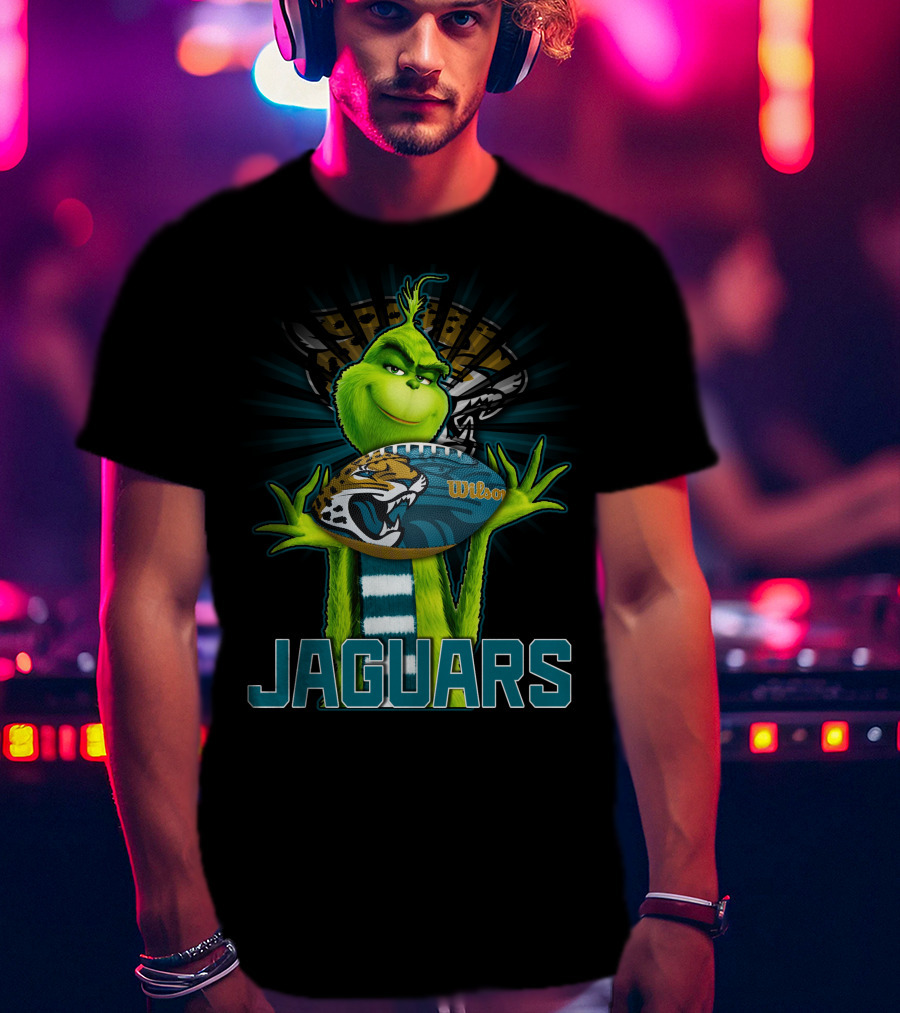 Grinch Jaguars Wilson Football Jacksonville T-Shirt