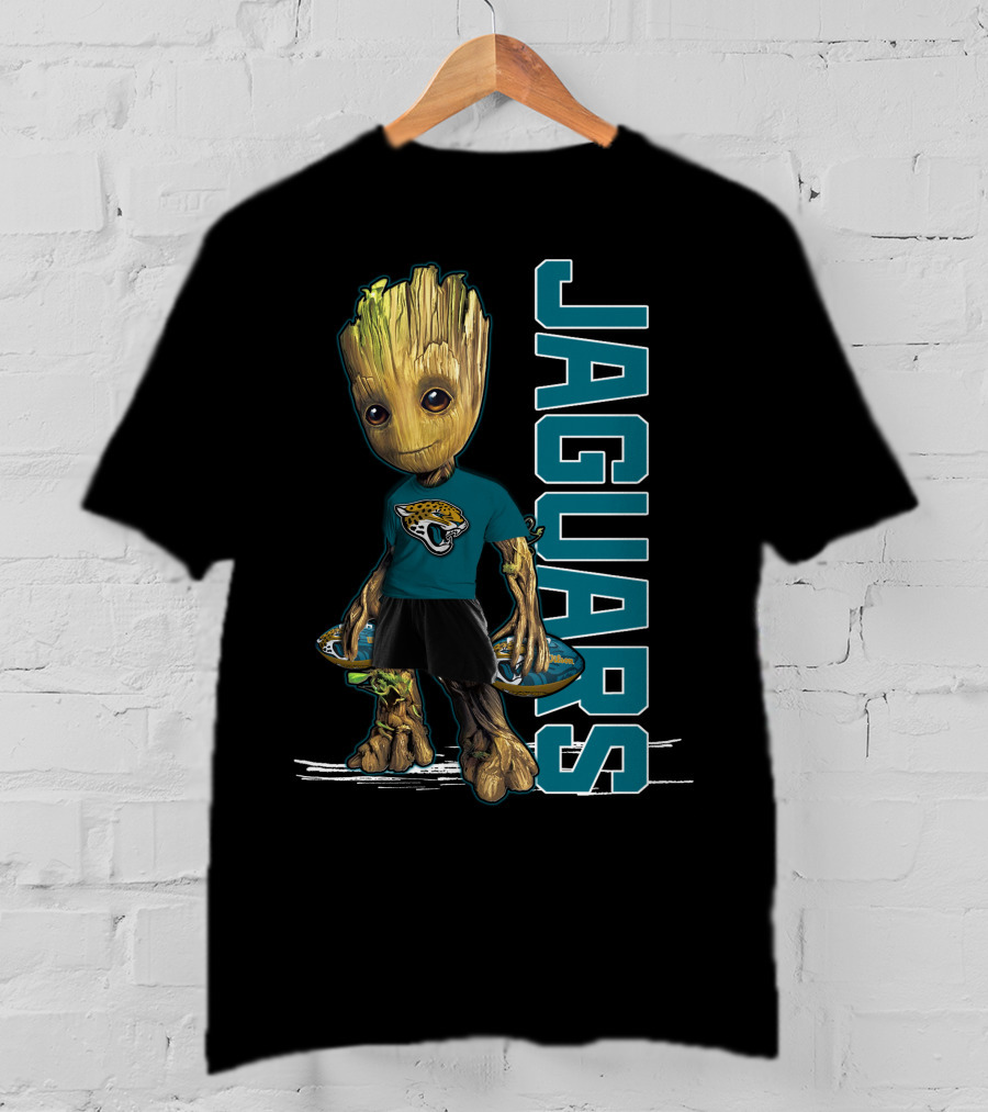 Groot Jacksonville Jaguars Fan Character Football T-Shirt