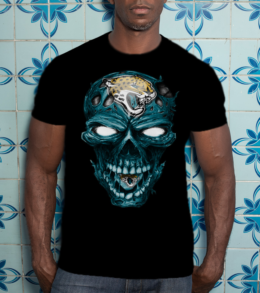 Skull Jacksonville Jaguars T-Shirt