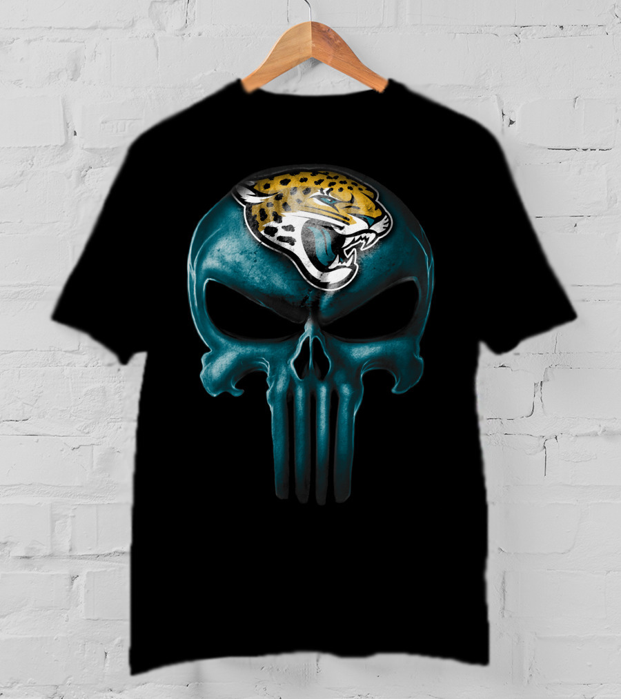 Skull Jacksonville Jaguars Punisher T-Shirt