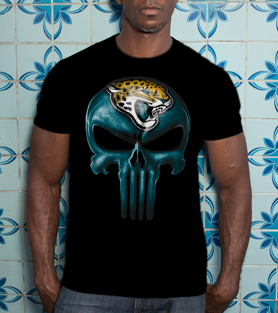 Skull Jacksonville Jaguars Punisher T-Shirt