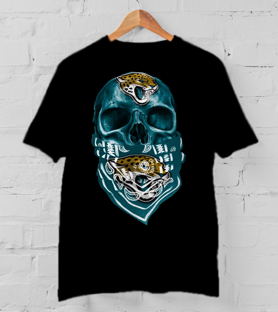 Skull Jacksonville Jaguars Bandana T-Shirt