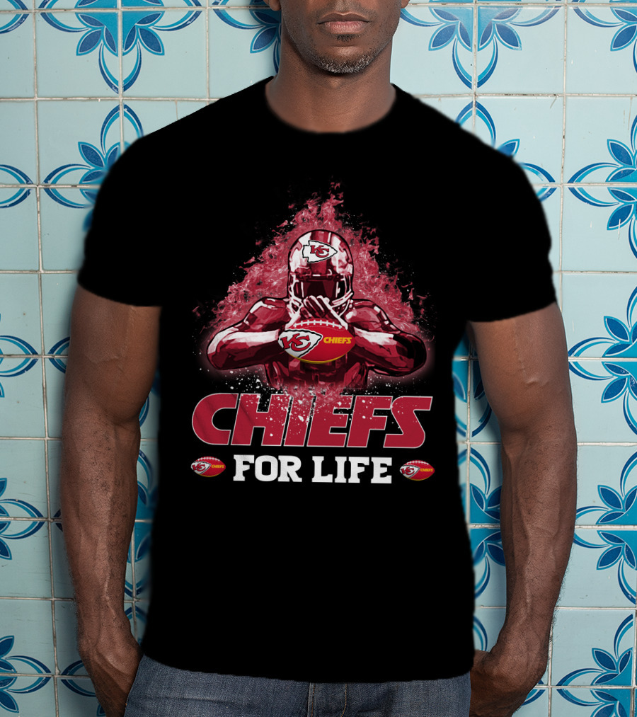Chiefs For Life Kansas City Chiefs Football Player T-Shirt