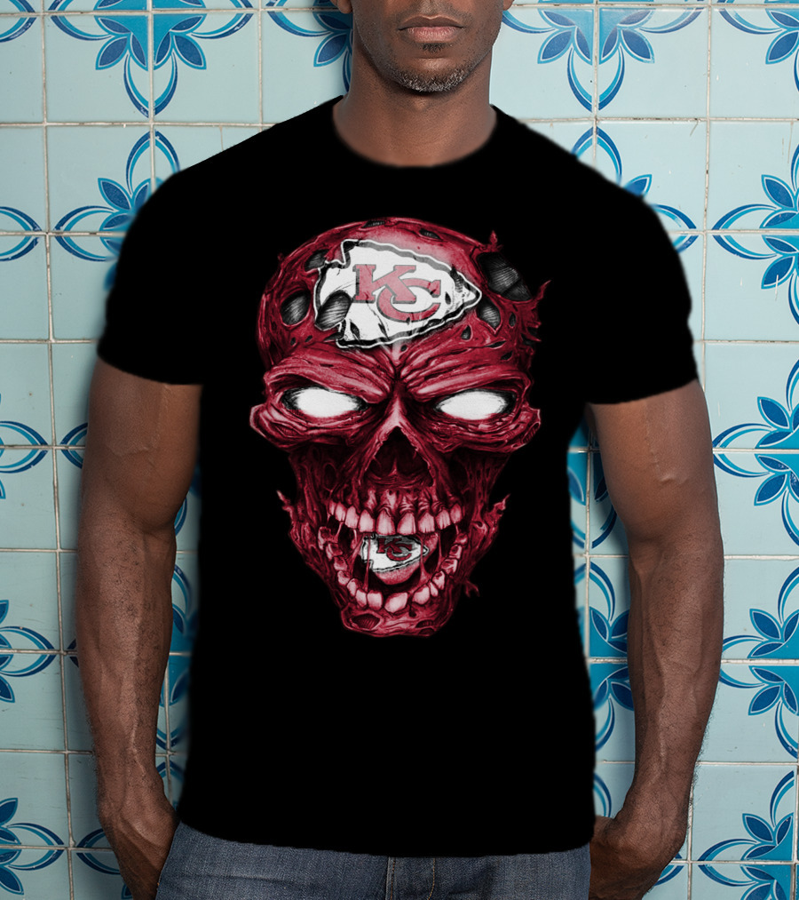 Skull KC Chiefs T-Shirt