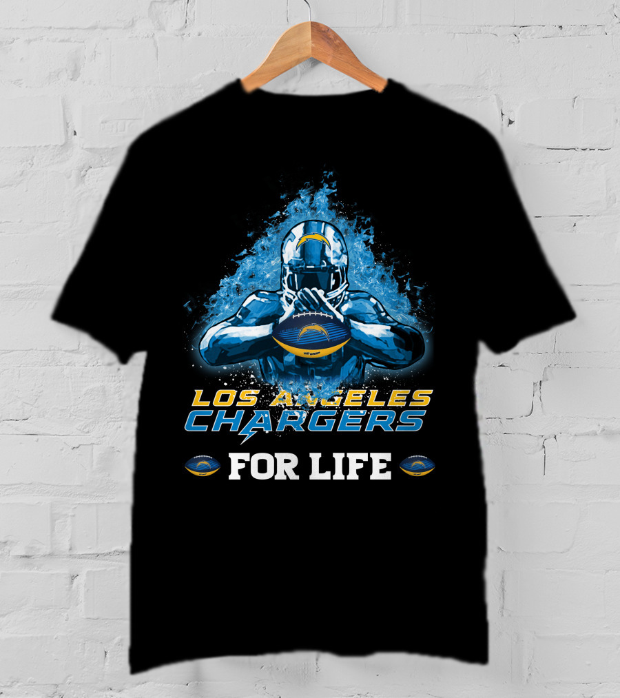 Los Angeles Chargers For Life Football Fan T-Shirt