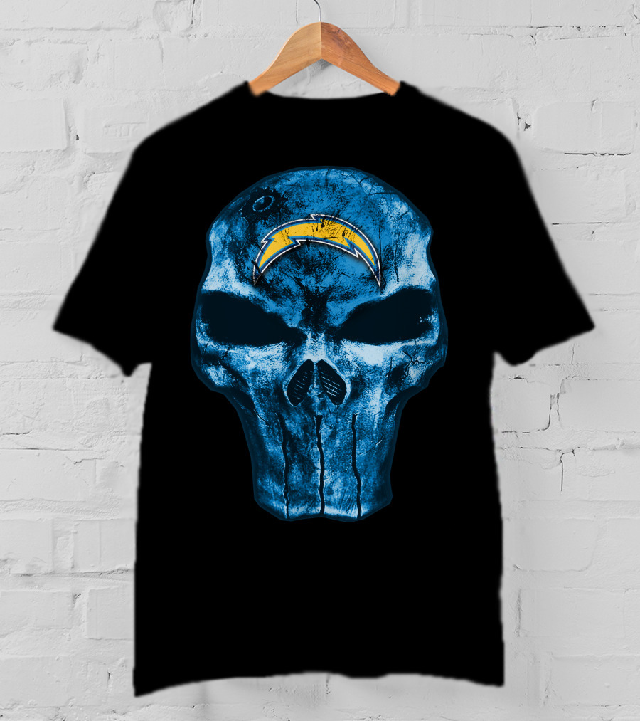Los Angeles Chargers Skull Bolt T-Shirt