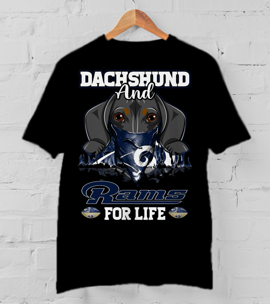 Dachshund And Rams For Life T-Shirt