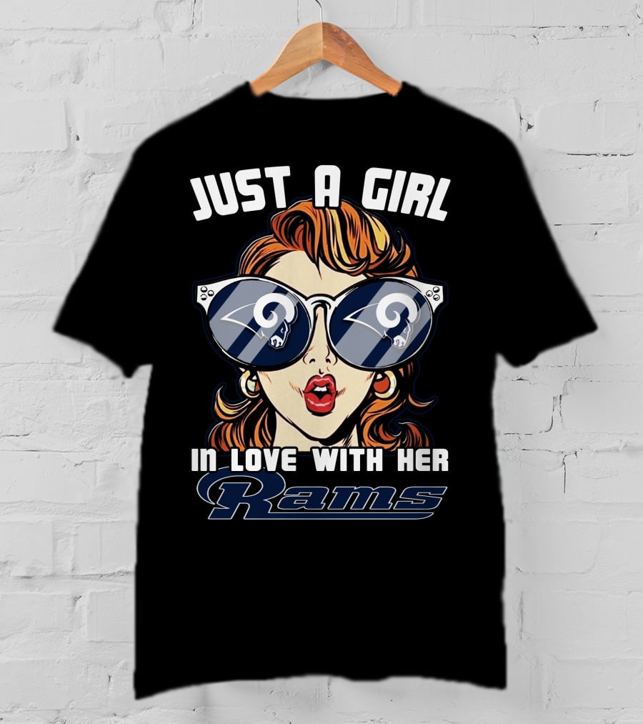 Just A Girl In Love With Her Los Angeles Rams T-Shirt
