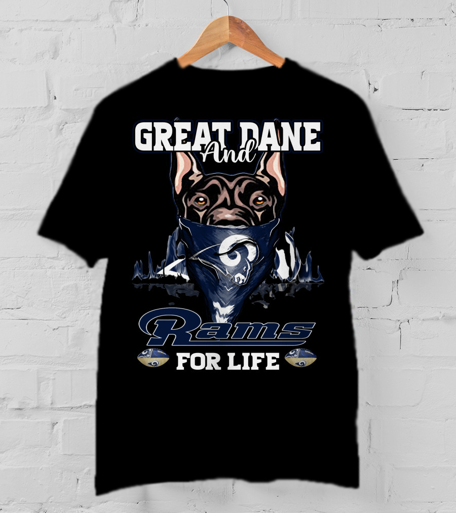 Great Dane And Rams For Life T-Shirt