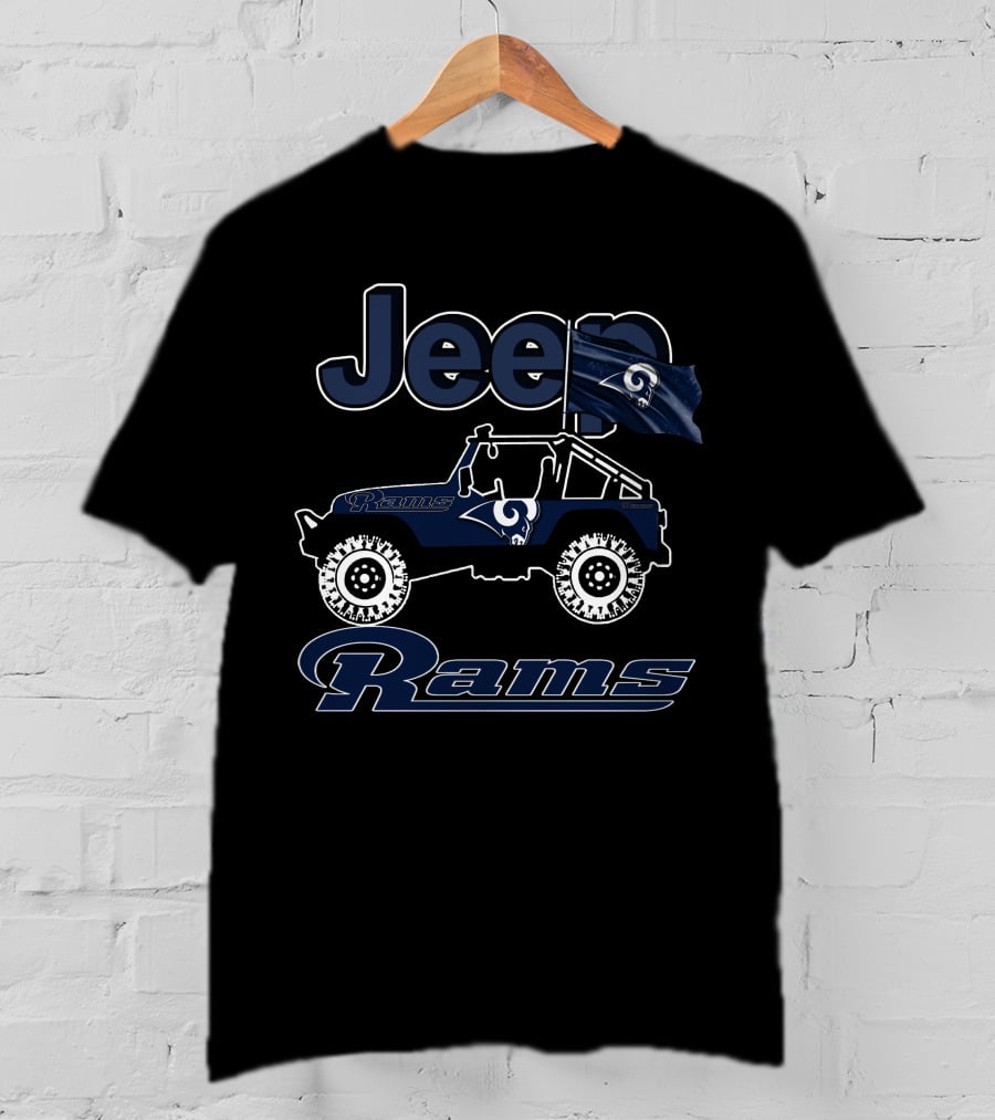 Jeep Los Angeles Rams Off-Road Adventure Fan Gear T-Shirt
