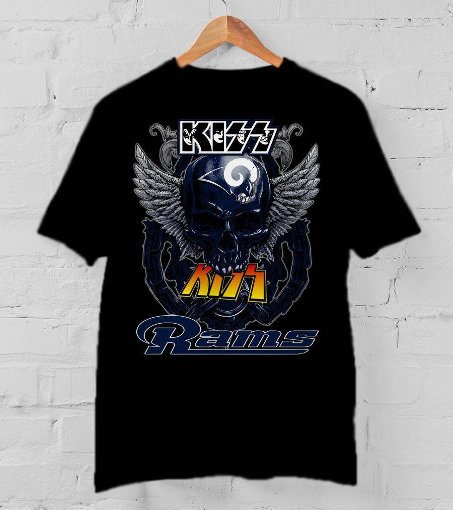 Kiss Rams Skull Wings T-Shirt