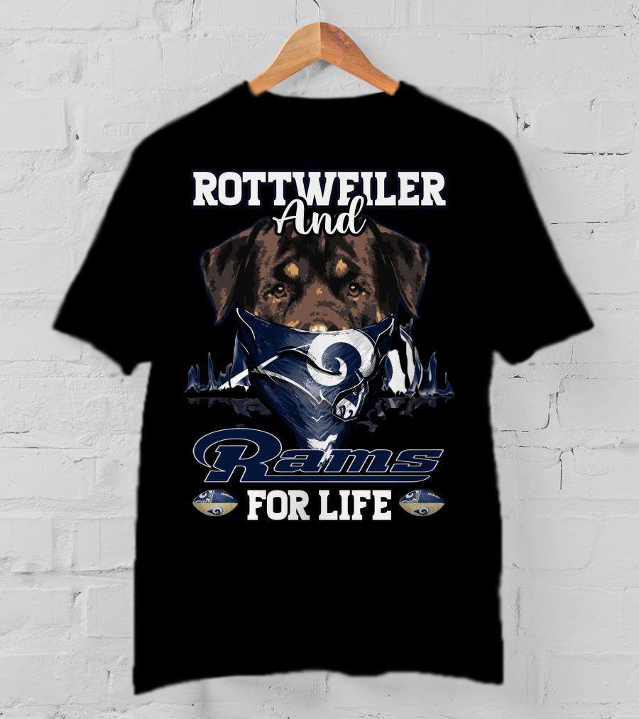 Rottweiler And Rams For Life T-Shirt