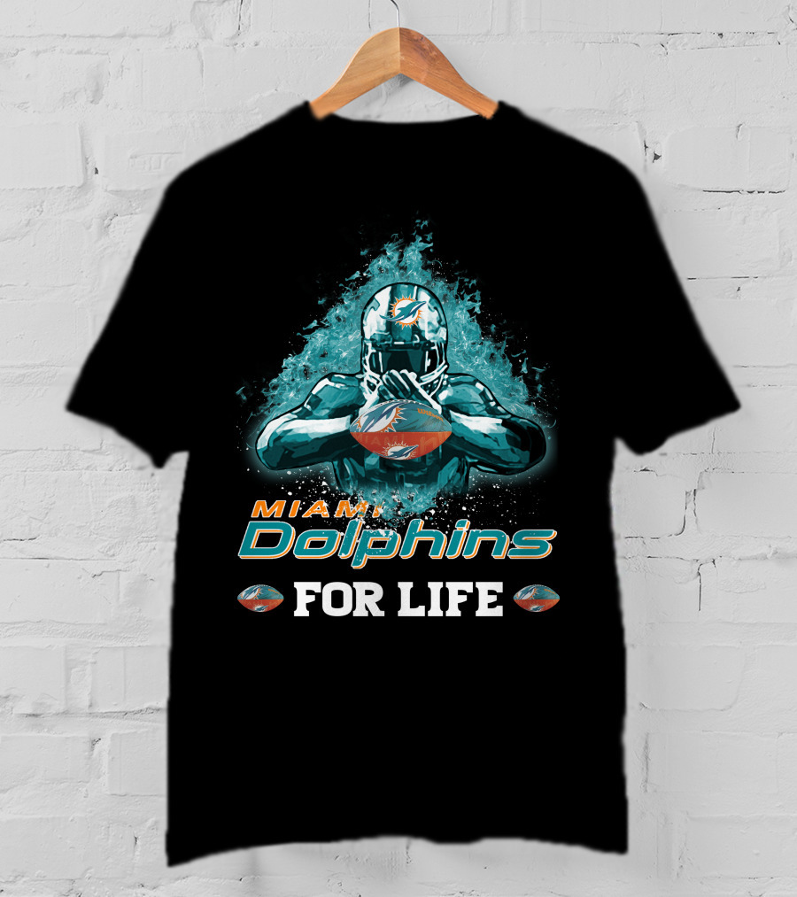 Miami Dolphins For Life Football T-Shirt