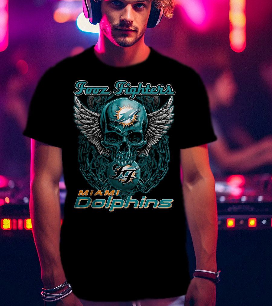 Foo Fighters Miami Dolphins T-Shirt