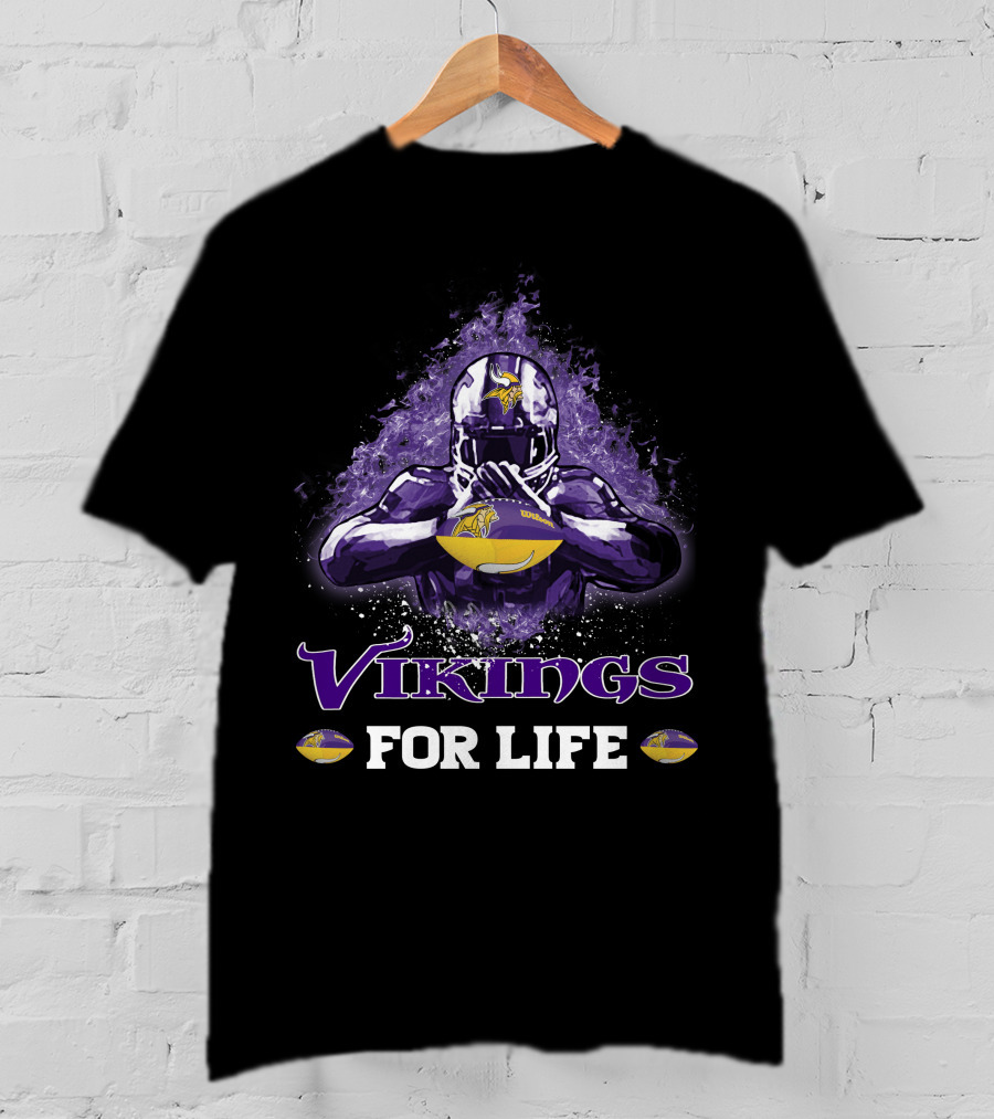 Vikings For Life Minnesota Football T-Shirt
