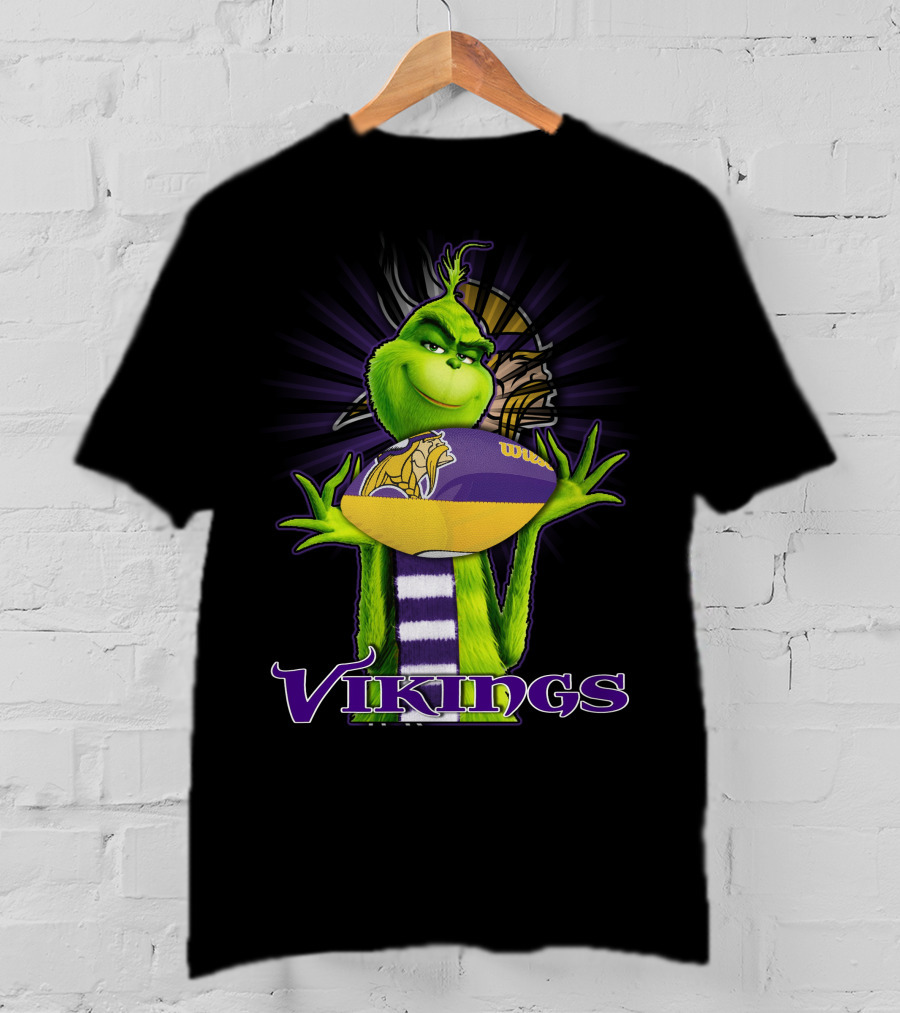 Grinch Vikings Football Minnesota Team Spirit T-Shirt