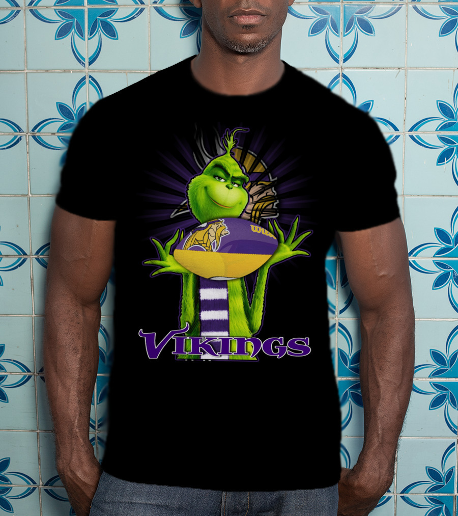 Grinch Vikings Football Minnesota Team Spirit T-Shirt