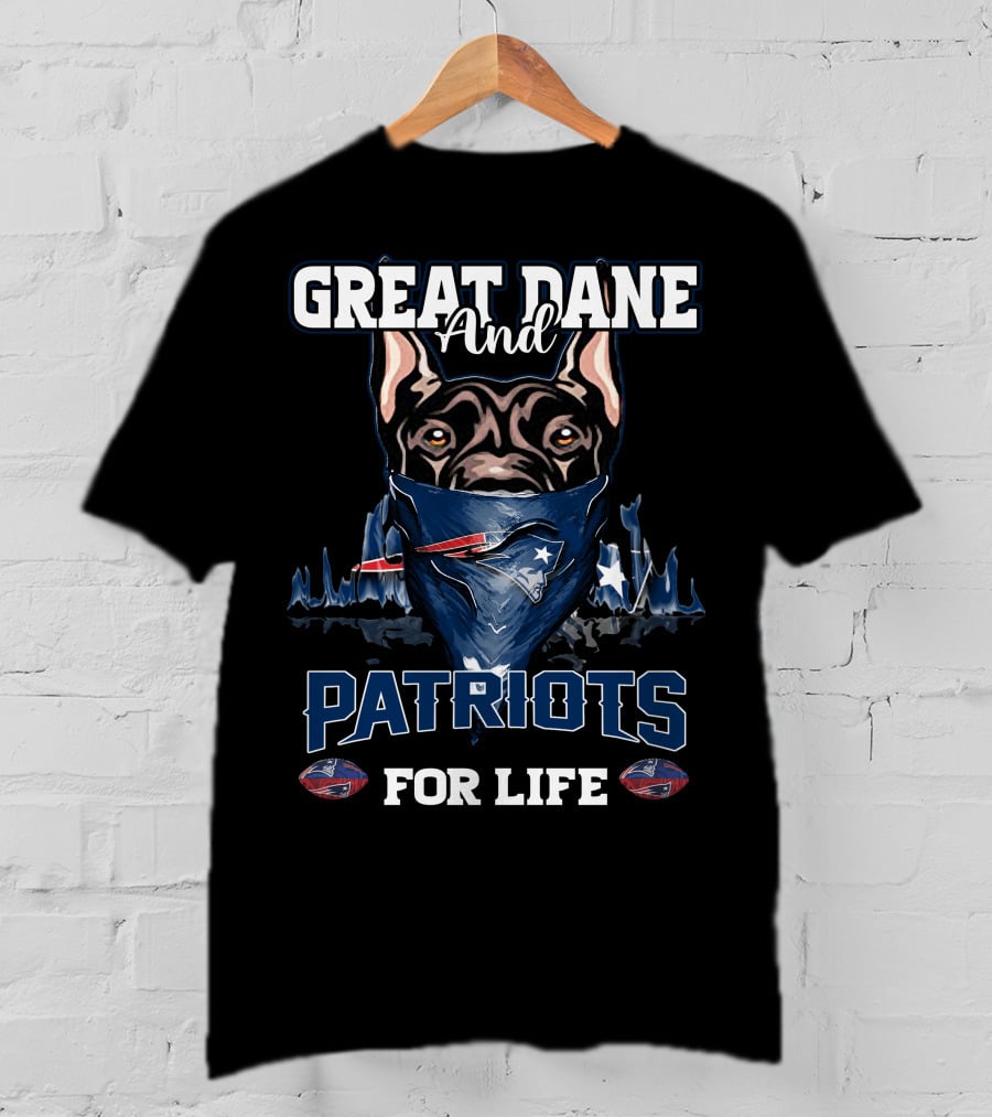 Great Dane And Patriots For Life T-Shirt