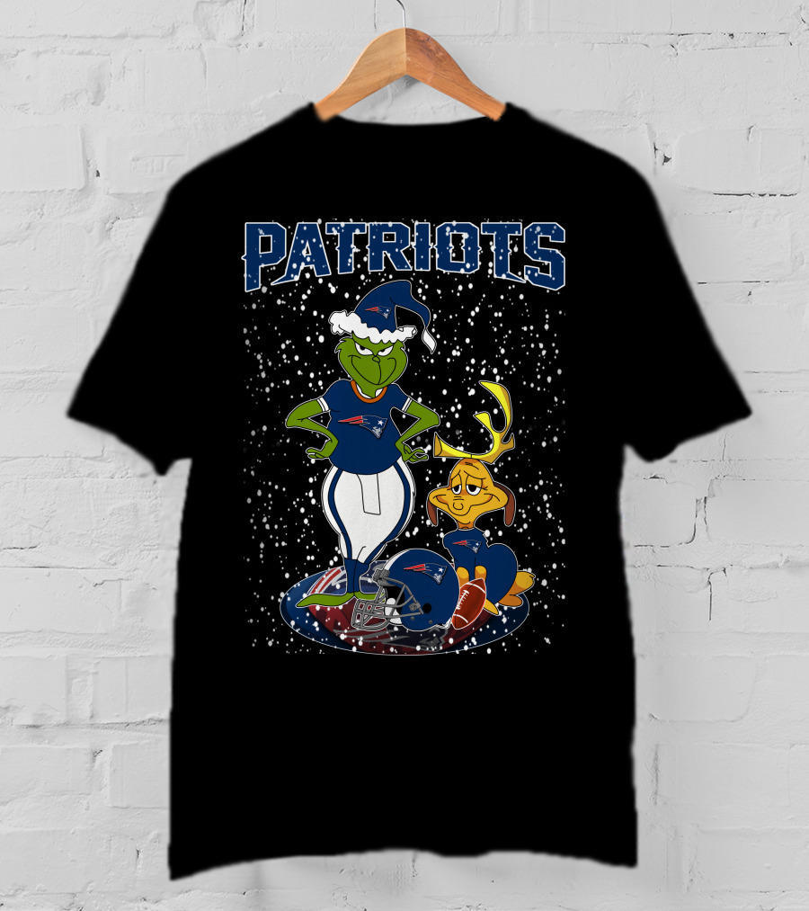 Patriots Grinchxmas New England Holiday Football Gear T-Shirt