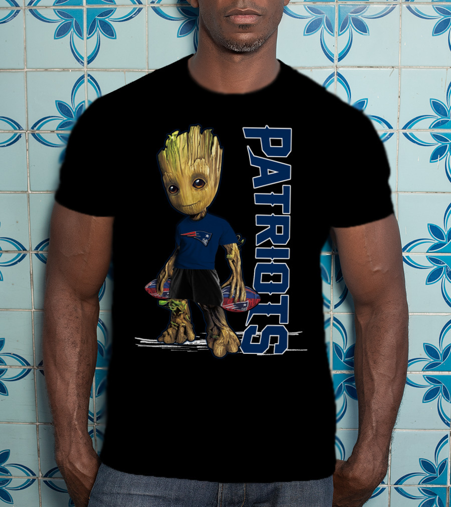 Groot Patriots New England Football Fan Character T-Shirt