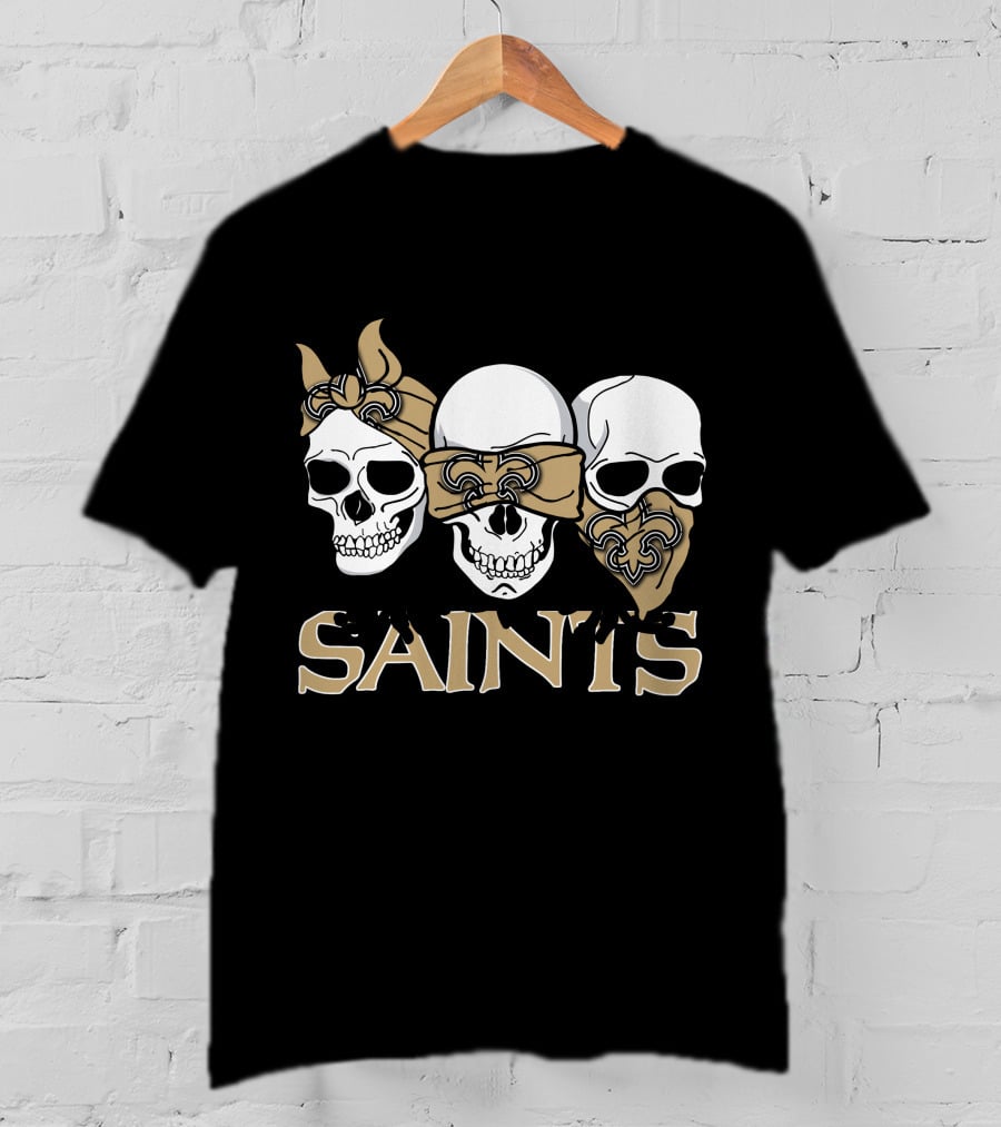 Saints Three Skull New Orleans T-Shirt