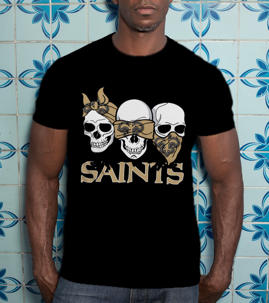 Saints Three Skull New Orleans T-Shirt