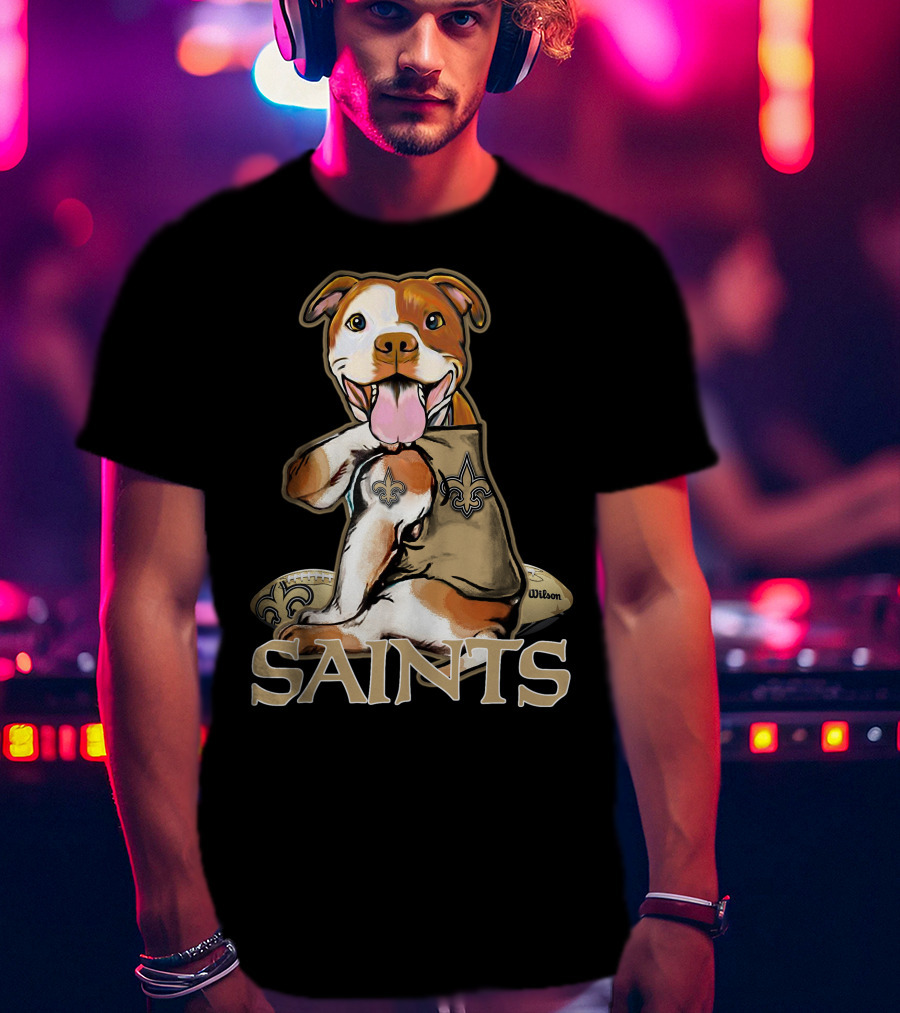 Pittbull Wilson Fleur-de-Lis Saints T-Shirt