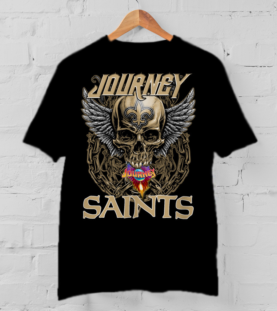 Journey Saints Skull Wings T-Shirt