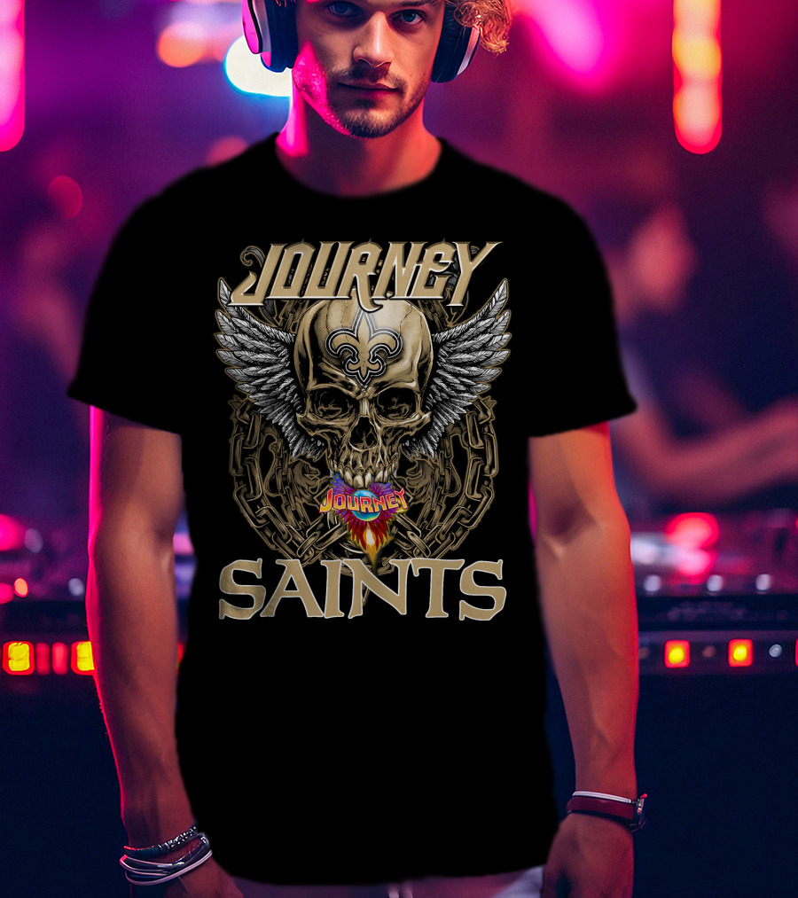 Journey Saints Skull Wings T-Shirt