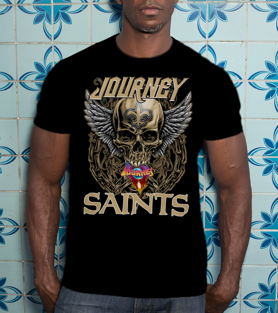 Journey Saints Skull Wings T-Shirt