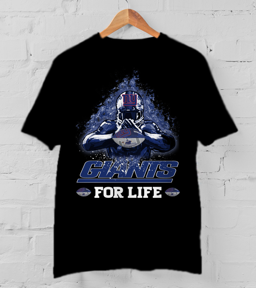 New York Giants NFL Football Fan For Life Players Helmet T-Shirt