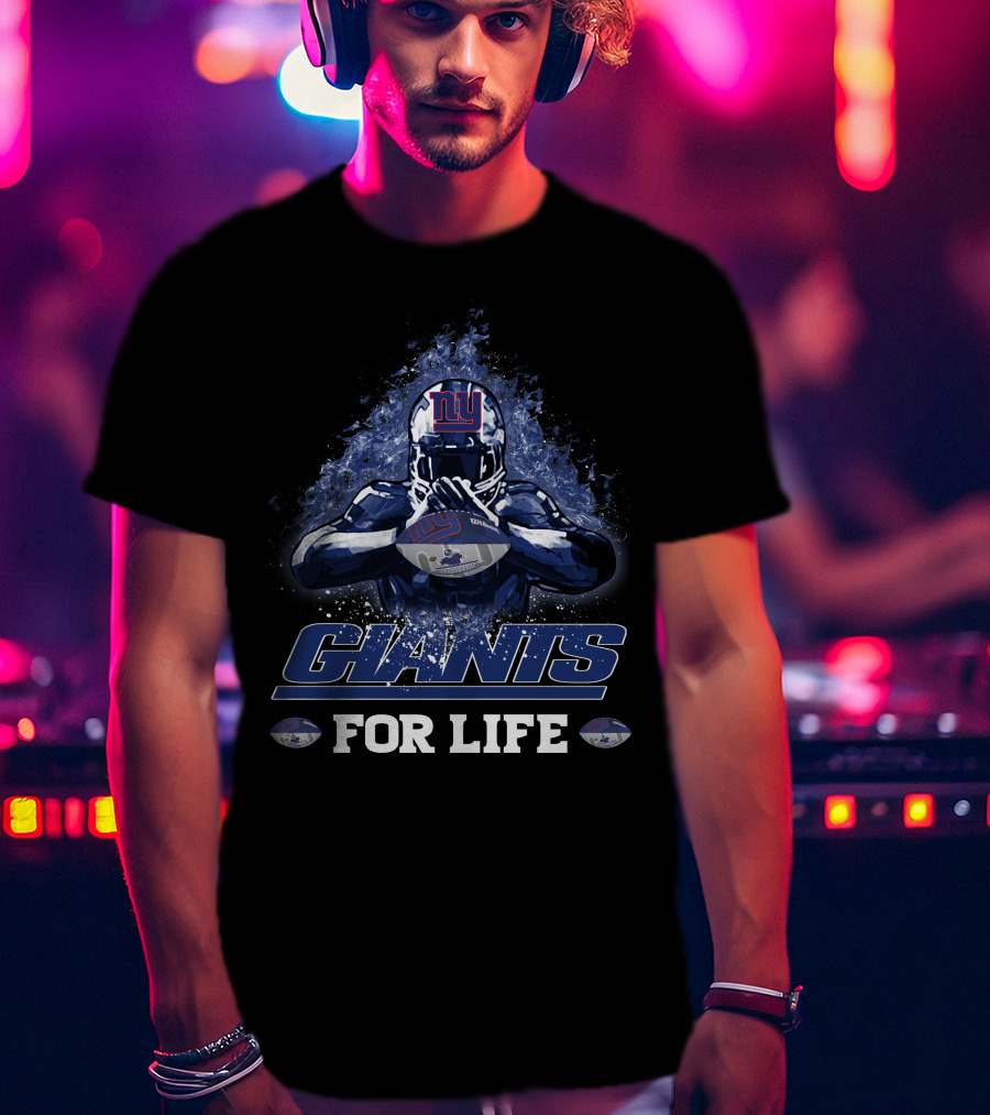 New York Giants NFL Football Fan For Life Players Helmet T-Shirt