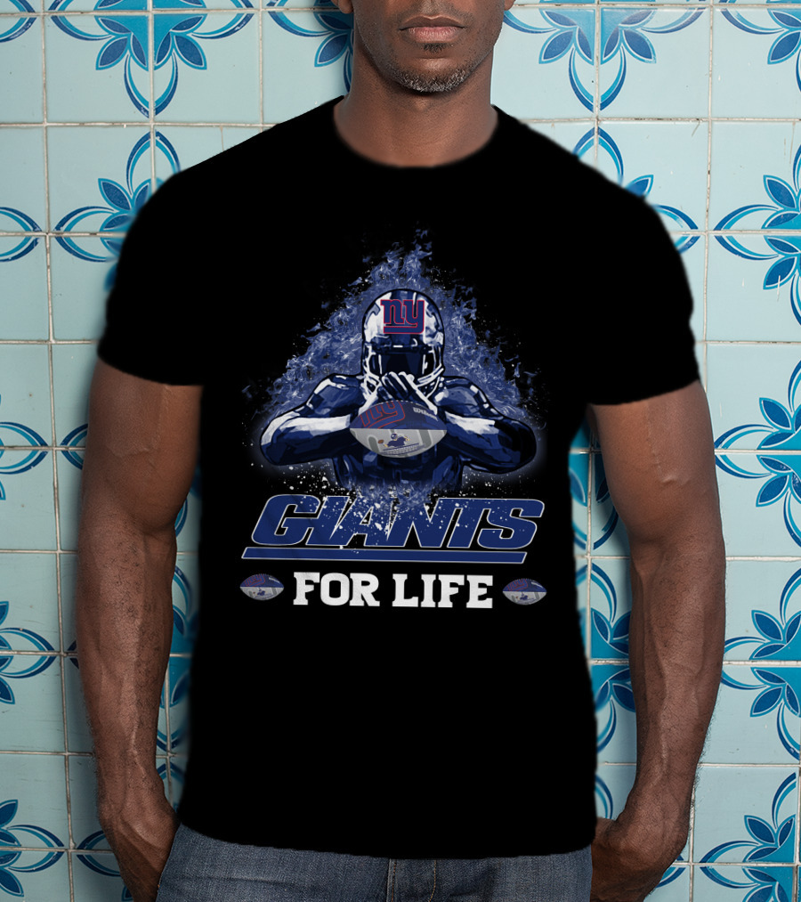New York Giants NFL Football Fan For Life Players Helmet T-Shirt