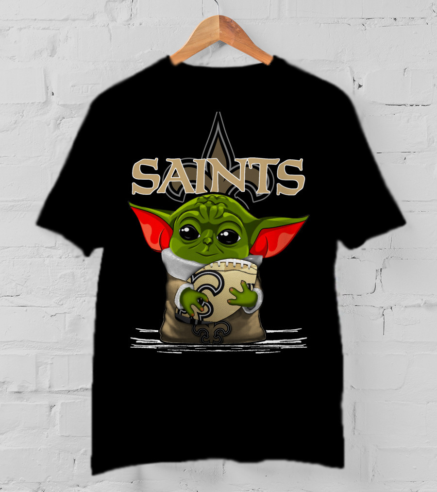 Yoda V3 New Orleans Saints Football Alien Character T-Shirt