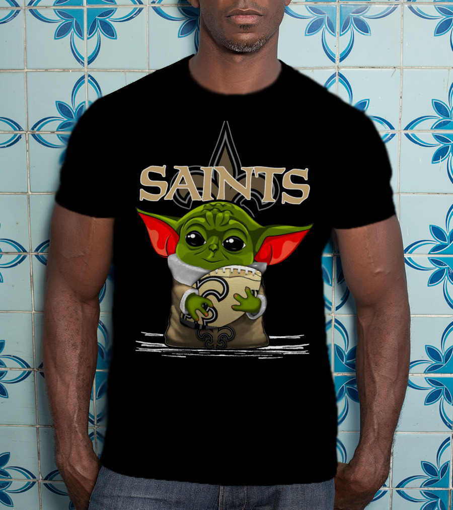 Yoda V3 New Orleans Saints Football Alien Character T-Shirt