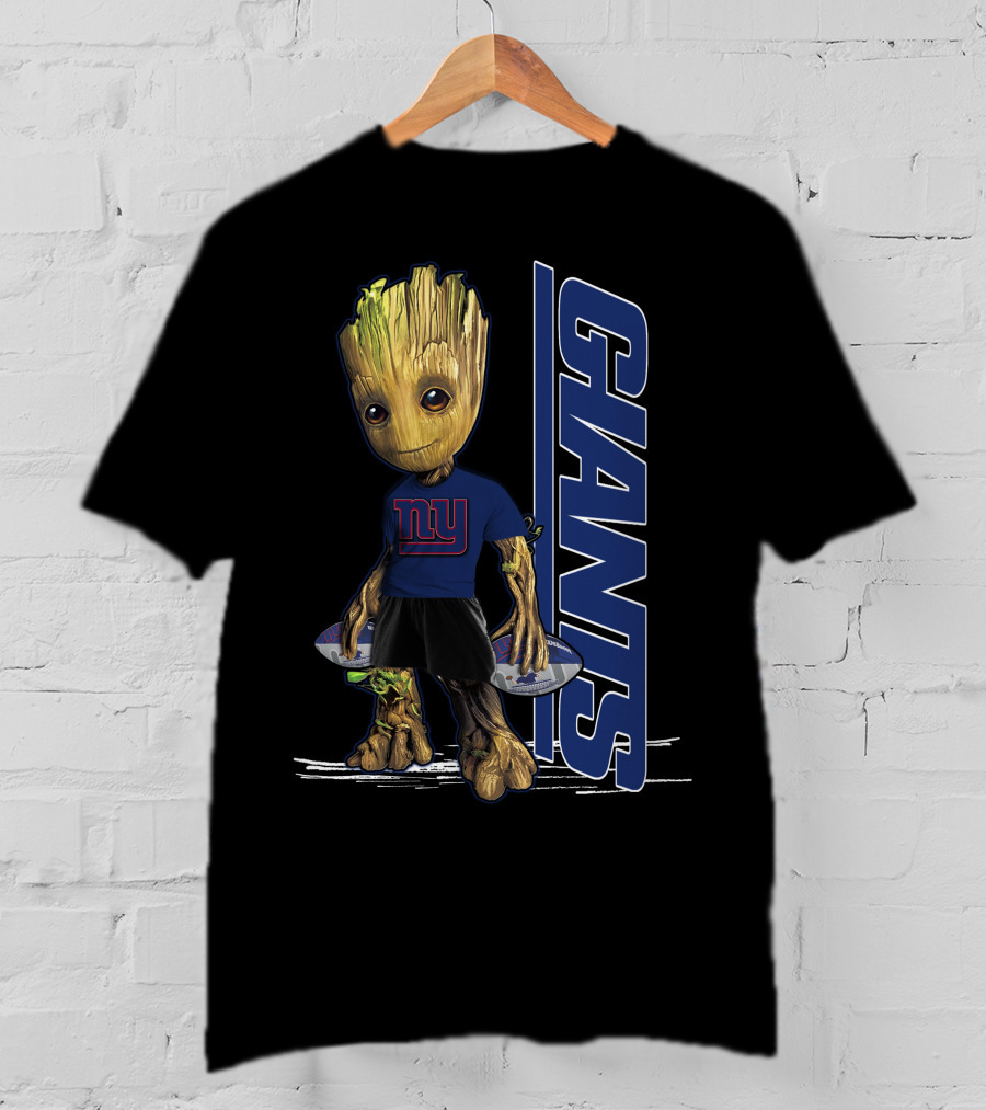 Groot New York Giants NFL Character Crossover T-Shirt