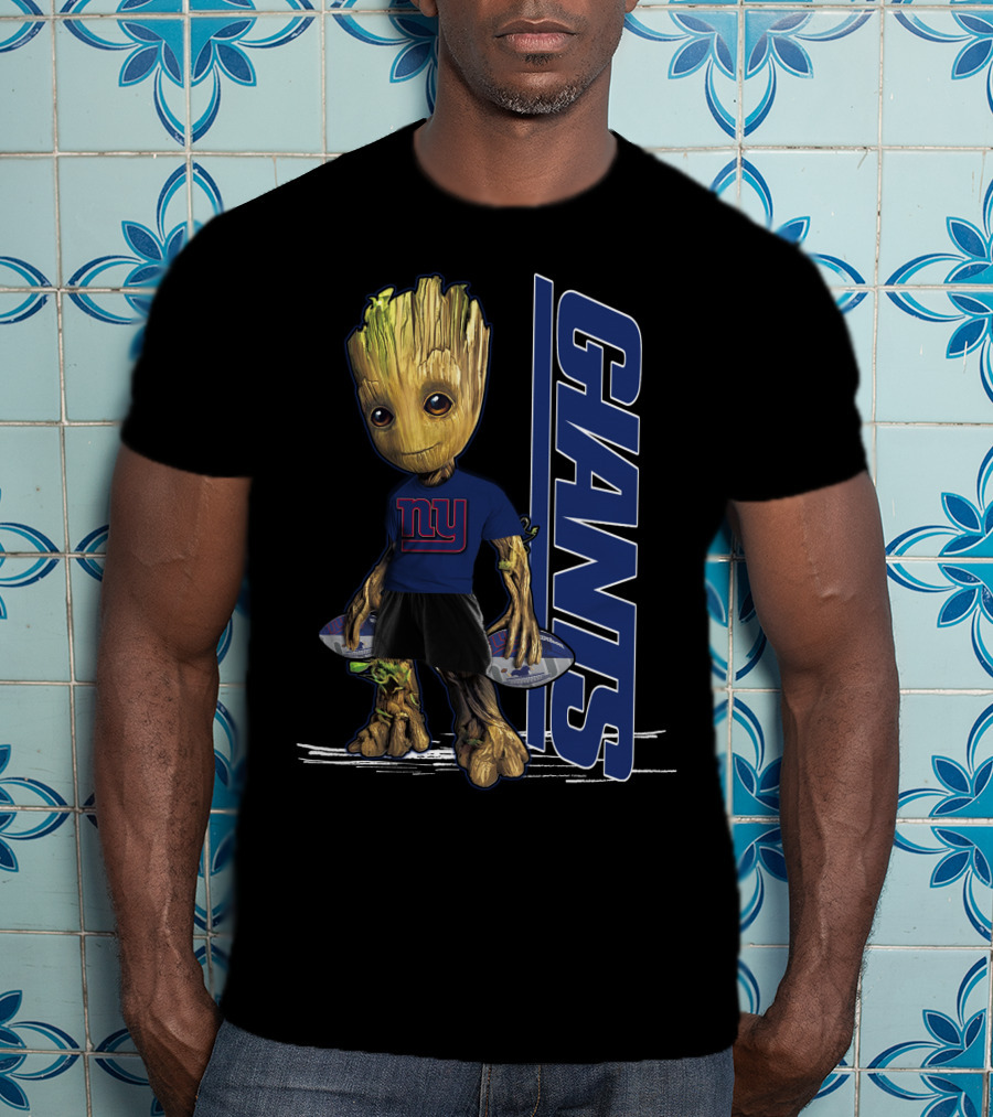 Groot New York Giants NFL Character Crossover T-Shirt