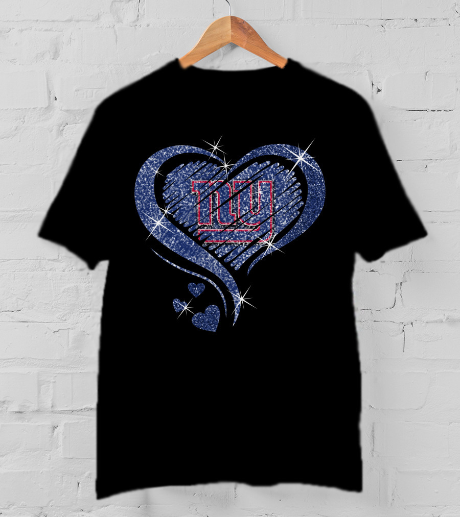 Heart Diamond NY Giants T-Shirt