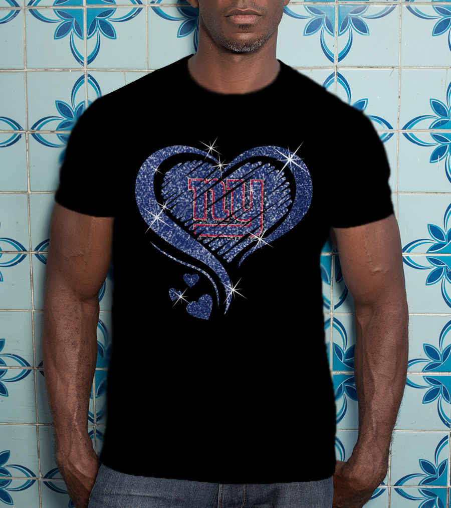 Heart Diamond NY Giants T-Shirt