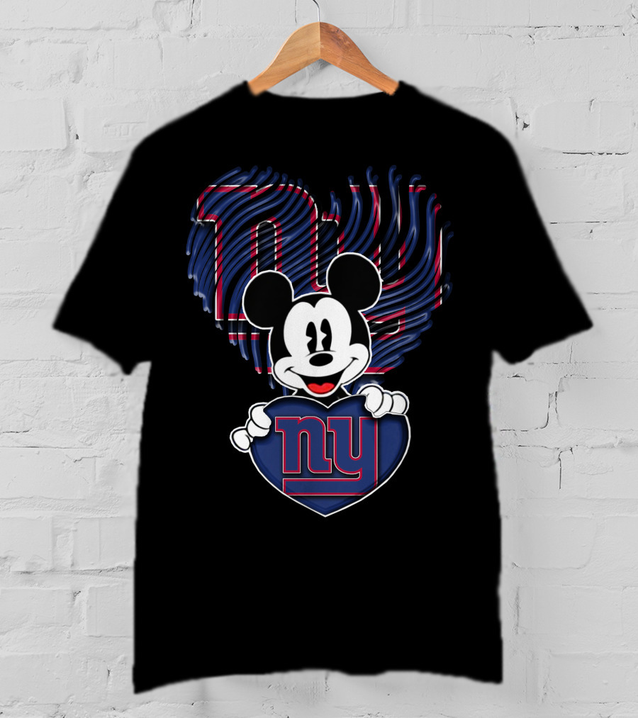 Mick NY Giants Heart T-Shirt