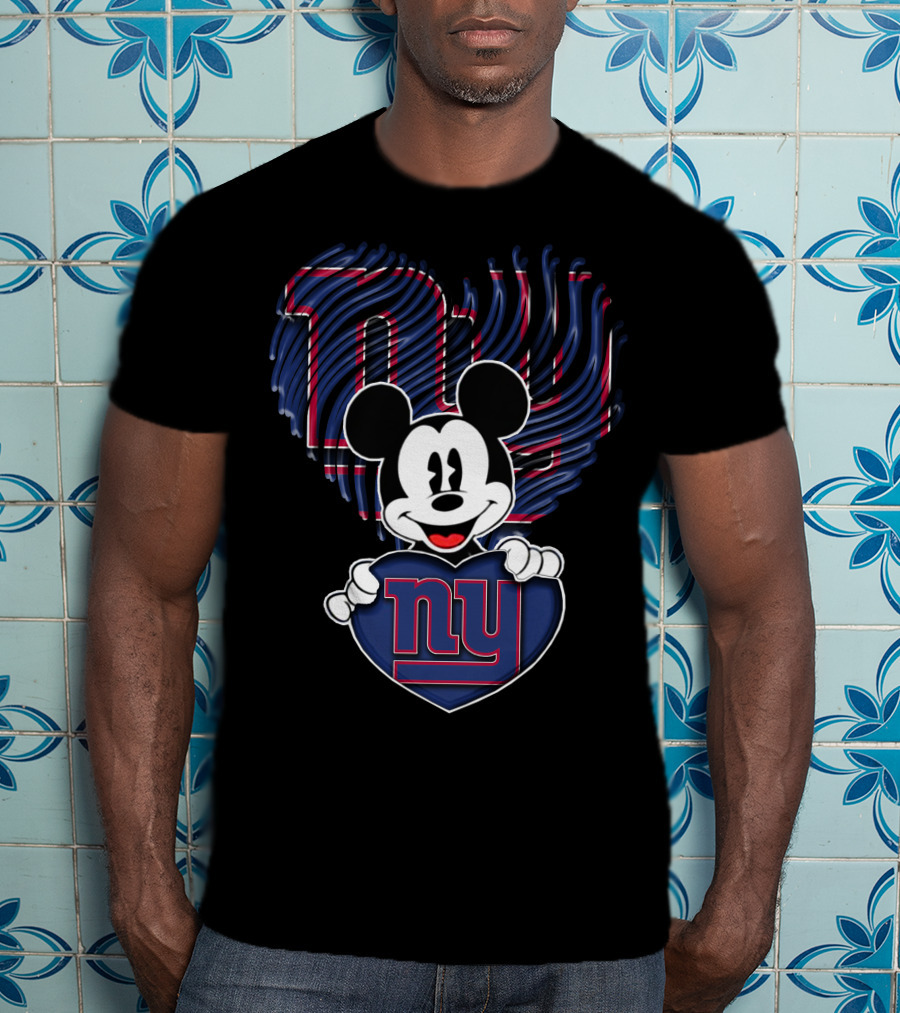 Mick NY Giants Heart T-Shirt