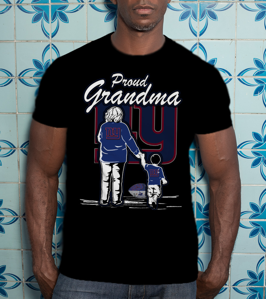 Proud Grandma Ny Giants Football Fan T-Shirt